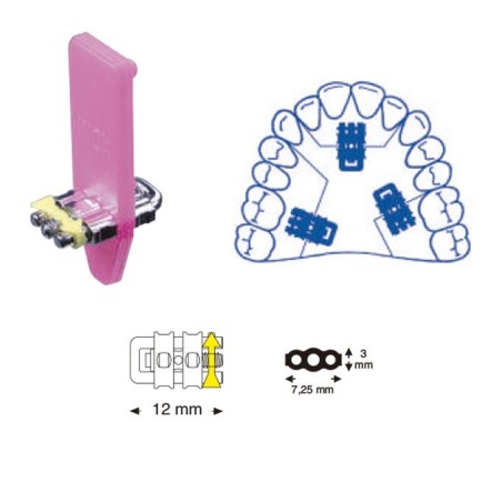 VIS EXPANSIÓN MICRO MONOLATERAL GUIDE U DROIT 12 mm 10 Unites