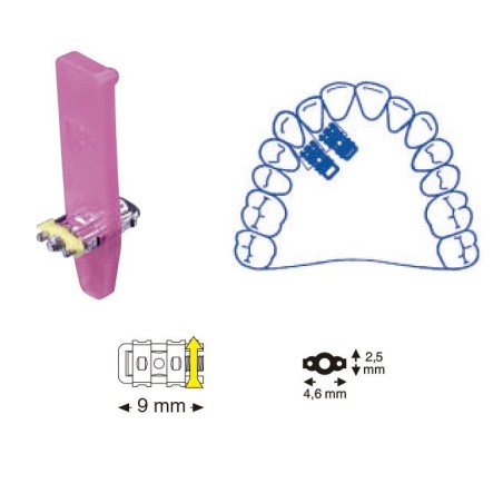 VIS EXPANSIÓN SUPER MICRO MONOLATERAL 9 mm 10 Unites