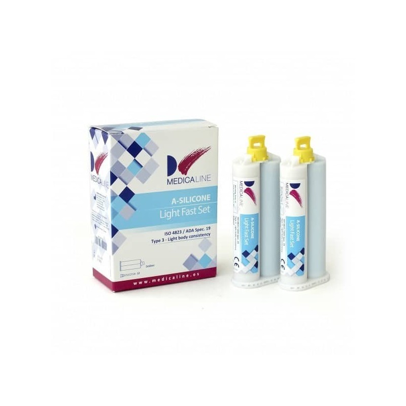 A-SILICONE LIGHT FAST SET 2x50 ml