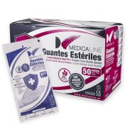 GANTS STERILE SANS POUDRE 50 unites