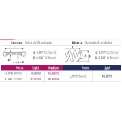 RESSORT COIL NITI ABIERTO 0.10' 0.32' 7' LIGHT 3 unites