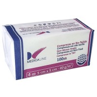 COMPRESSES DE GAZE NON STERILE NONTISSE 5x5 cm 100 Unites