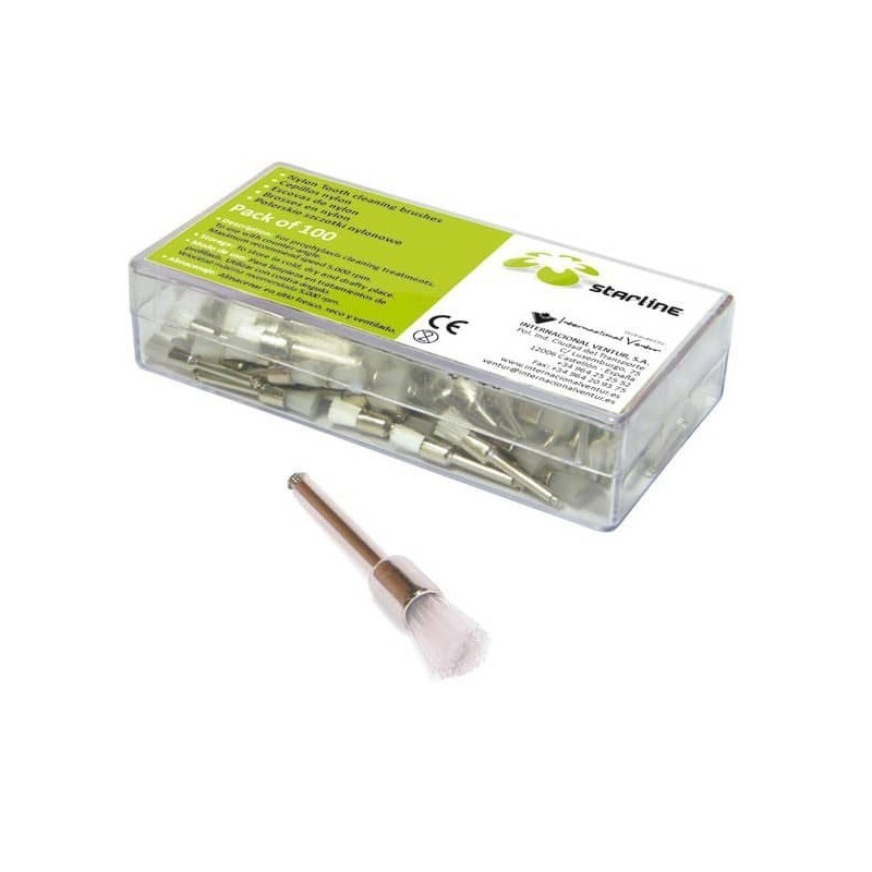 BROSSE PROPHYLAXIE NYLON MINI 100 unites