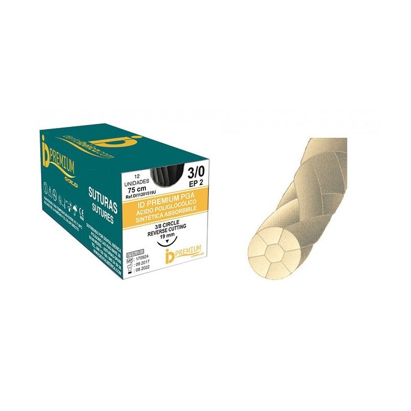 SUTURE PGA 19mm CIRC. PTA. TRIANG 12 Unites SUTURE PGA 19mm CIRC. PTA. TRIANG 12 Unites