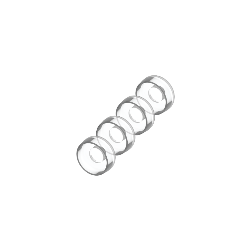 PACK HEMBRAS DELTA LOC RT TRANSPARENT 4 unites
