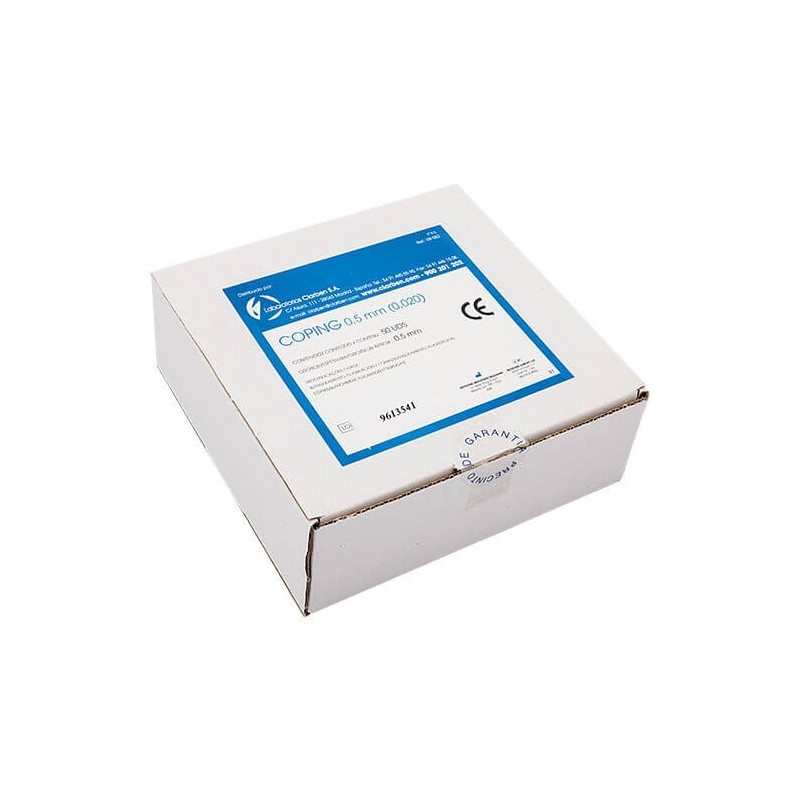 COPING PLAQUE OPACA SEMIFLEXIBLE 020 0,5 mm. 50 Unites