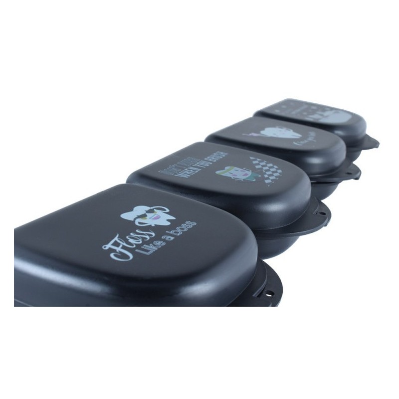BOITES PORTE ORTHODONTIE NOIR MENSAJE 24 Unites