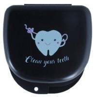 BOITES PORTE ORTHODONTIE NOIR MENSAJE 24 Unites