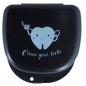 BOITES PORTE ORTHODONTIE NOIR MENSAJE 24 Unites