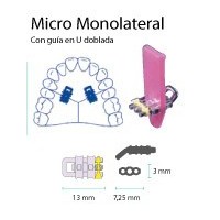 VIS EXPANSION MICRO MONOLATERAL GUIDE U DROIT 14 mm 10 Unites