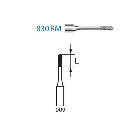 FRAISE 830RM-314-009 5 unites