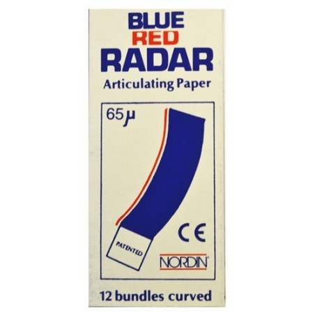 PAPIER RADAR COURBE BLUE/RED 65 μ