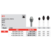 FRAISE BARIL FG 811-314 5 unites