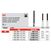 FRAISE DIAMANT G882-314-012 FG 5 unites