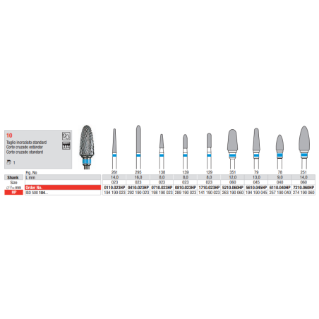 FRAISE TUGNSTENO 0710-023HP 1 ud