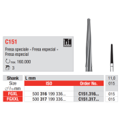 FRAISE CHIRURGIE C151-317-015 FG XXL 3 unites