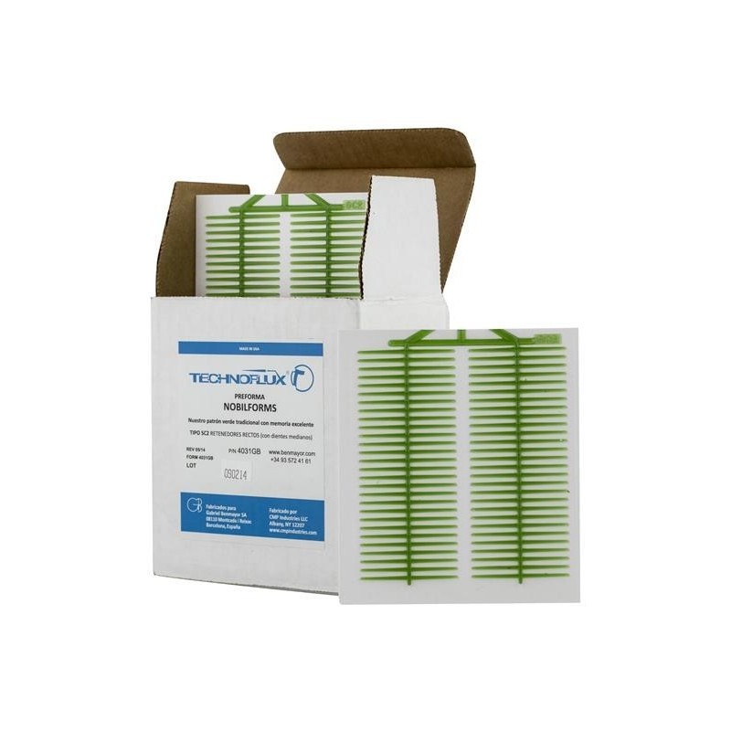 PREFORMA TECHNOFLUX SC2 APPAREILS DE RETENTION DROITES (avec dientes medianos) 8 Unites