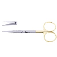 CISEAUX IRIS DROIT TUNGSTENE 11,5 cm.