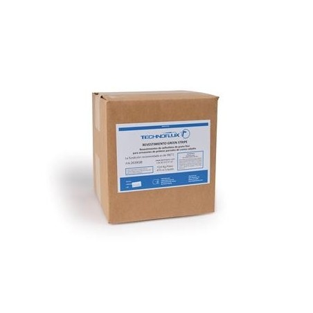 REVESTIMIENTO POUR ESQUELETICOS TECHNOFLUX-GREEN STRIPE 13,6KGplusL