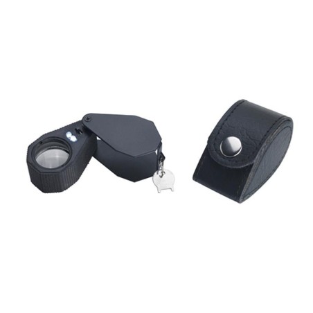 LOUPE NOIR 10X AVEC LUMIERE LED