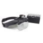 LUPAS BINOCOLARES AVEC VISERA LED ET 4 LENTES 1,2x-1,8x-2,5x3,5x