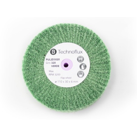 DISQUES RADIALES VERTS 110x30 GRAIN 320