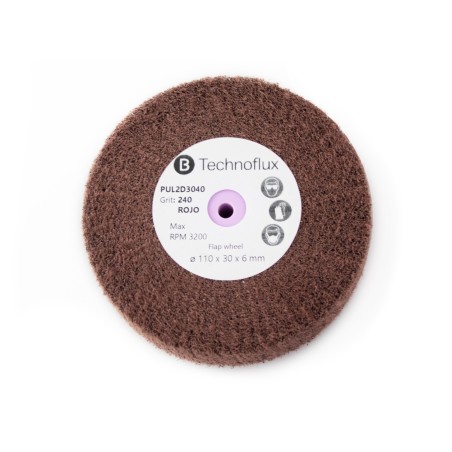 DISQUES RADIALES ROUGES  110x30 GRAIN 240