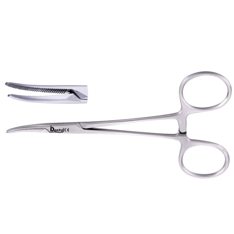 PINCE HEMOSTATIQUE COURBE DE 12 cm.