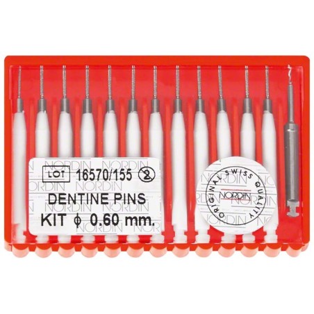 TITANIUM DENTINE RETENTION PINS 0.6mm KIT