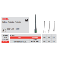 FRAISE ENDO H1SNL-206-006 5 unites