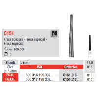 FRAISE CHIRURGIE C151-317-015 FG XXL 3 unites