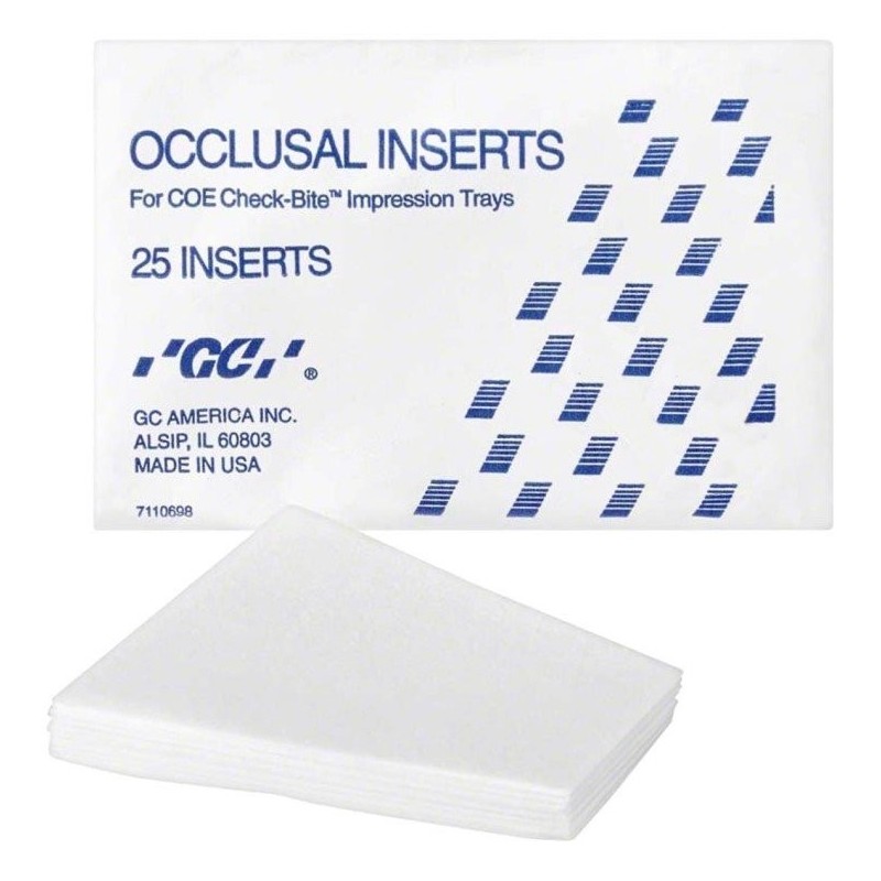 CHECK-BITE INSERTS OCLUSALES 25 unites