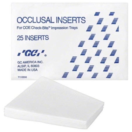 CHECK-BITE INSERTS OCLUSALES 25 unites
