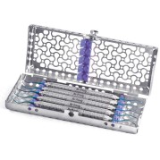 KIT 5 CURETTES IMPLANTS + CASSETTE