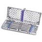 KIT 5 CURETTES IMPLANTS + CASSETTE