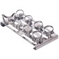 SUPPORT POUR 8 CLAMPS SATIN STEEL