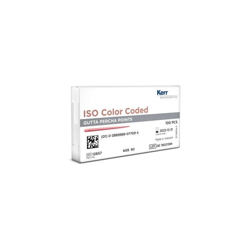 GUTTAPERCHA ISO COULEUR CODED 100 Unites