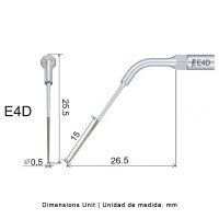 INSERT ENDO DIAMANT E4D POUR EMS