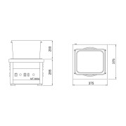 POLISSEUR MAG.ESTMON MT-300-A (1CV) AVECREGULADOR ET EXTRACTEUR