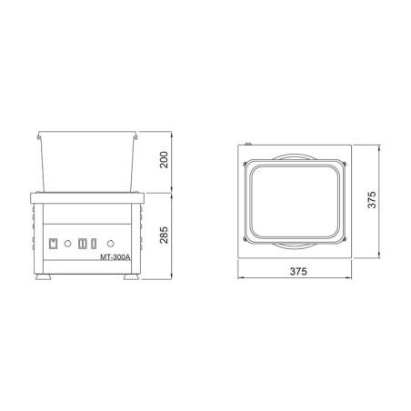 POLISSEUR MAG.ESTMON MT-300-A (1CV) AVECREGULADOR ET EXTRACTEUR