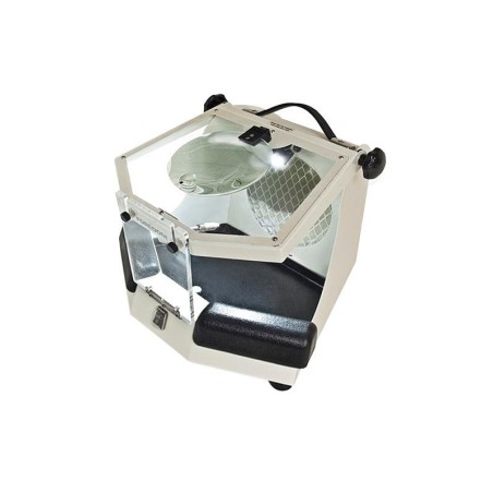 CABINE DE REFINITION AVEC LUMIERE ET LOUPE 10X AVEC CONNEXION A ASP. ET COMPR