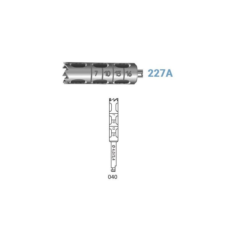 FRAISE TREPANO 277A-204-040 4mm 1 ud