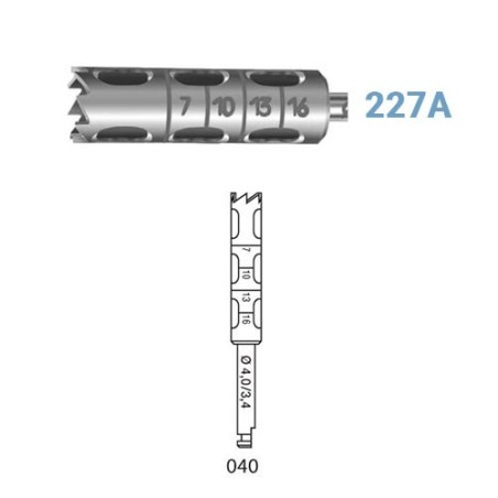 FRAISE TREPANO 277A-204-040 4mm 1 ud