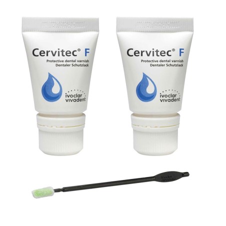 CERVITEC F TUBE 2 x 7 g. PROTECTEUR VERNIS AVEC FLUORURE