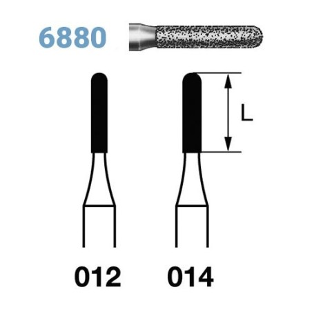 FRAISE DIAMANT 6880-314 FG 5 unites