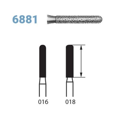 FRAISE DIAMANT 6881-314 FG 5 unites