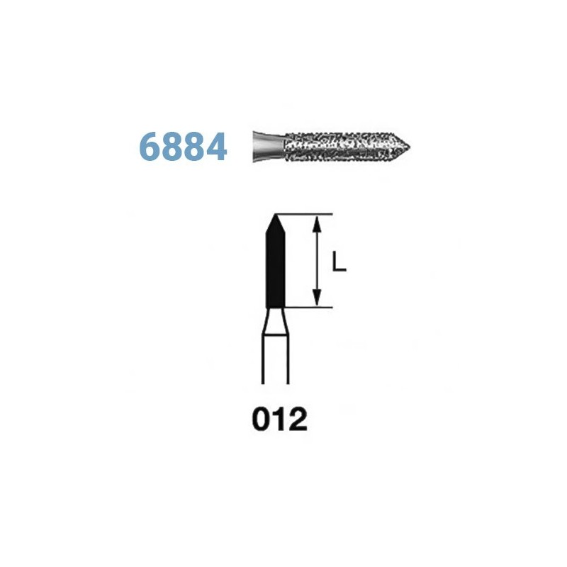 FRAISE DIAMANT 6884-314-012 FG 5 unites