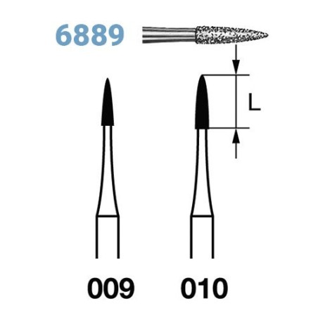 FRAISE DIAMANT 6889-314 FG 5 unites