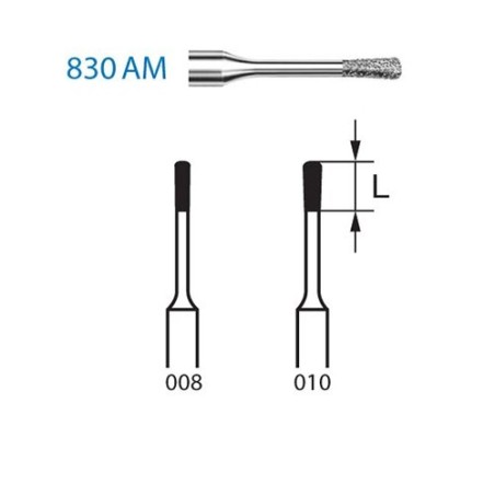 FRAISE DIAMANT 830AM-314 FG 5 unites