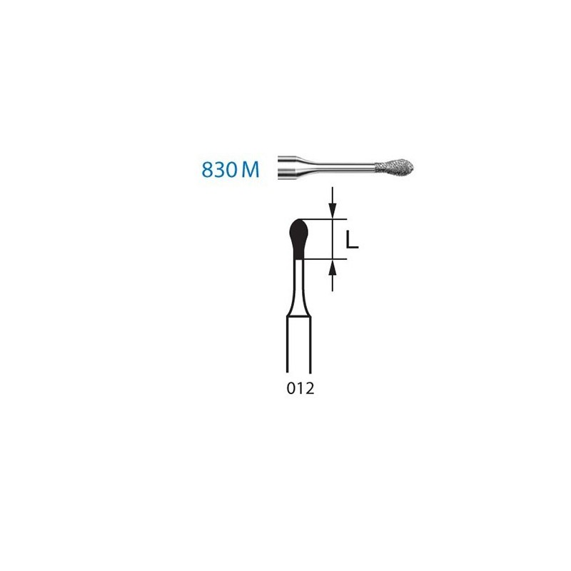 FRAISE DIAMANT 830M-314-012 FG 5 unites